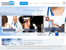 Tablet Screenshot of endomed.pl